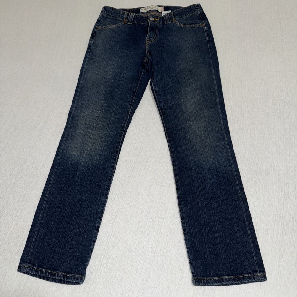 Levis 525 Nouveau Low Bootcut Jeans Womens 6 (30x28) Dark Blue Mid Rise VTG